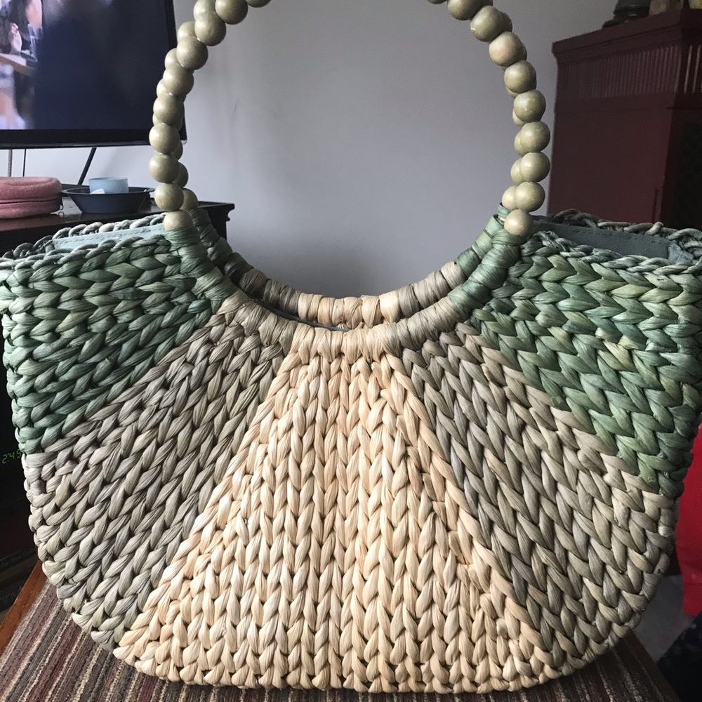 Talbots straw tote